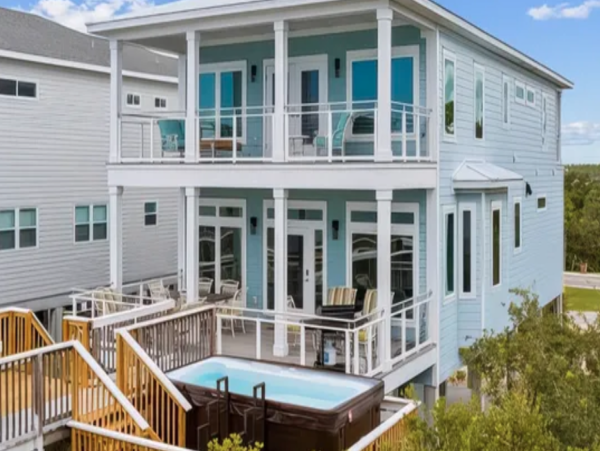 Luxurious Port St. Joe Beach Rental Six Bedroom Home with Pool & Beach Access